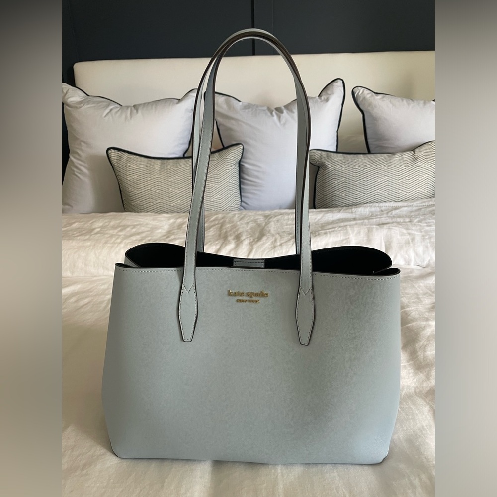 New Kate Spade powder blue purse.